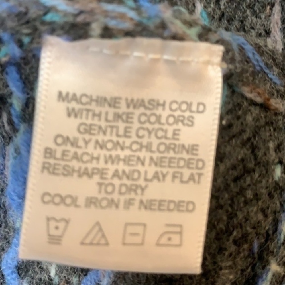 Lord & Taylor wool blend zip cardigan sweater L - Picture 6 of 9